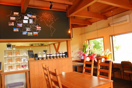 八ヶ岳の見えるカフェ