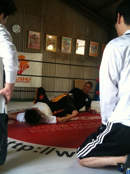 写真で見るプロレス研修