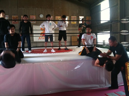 写真で見るプロレス研修