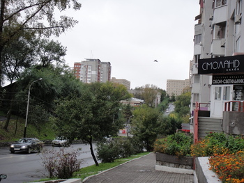 泊まったハバロフスクシティホテル周辺の景色