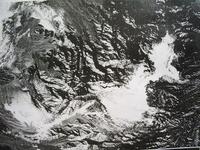 木星の氷河と雪