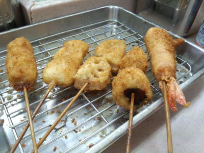 新世界で串揚げ(^-^) 新世界で串揚げ(^-^)