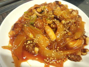 連続の韓国料理