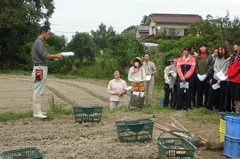 中村学園女子短大の農業体験