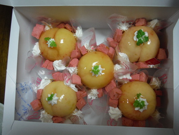 鹿島市のそら色の花さんの桃菓にはまっちゃいました！