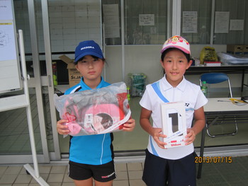 ７月１５日（月）春日公園　小学生テニス選手権　結果