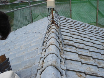 棟取り直し及び屋根瓦他塗装工事