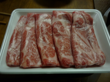 昨晩は高ーいお肉ですき焼きでした(^o^)！！