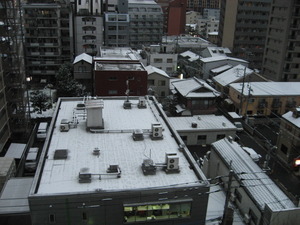 雪化粧な福岡市