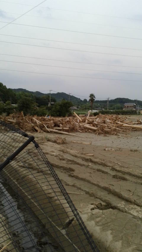 朝倉市の豪雨被害地