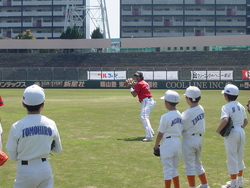 野球教室IN北九州市民球場！
