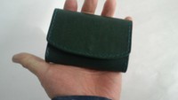 グリーンのミニ財布