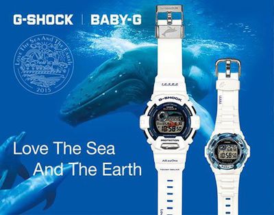G-SHOCK / BABY-Gから、2015年限定「イルカ・クジラ」モデル