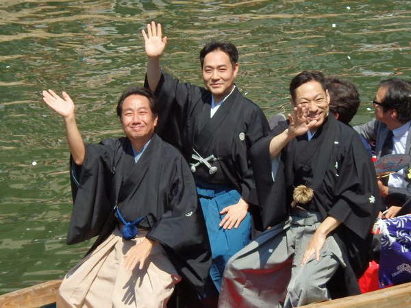 六月博多座大歌舞伎の船乗り込み(20150529)