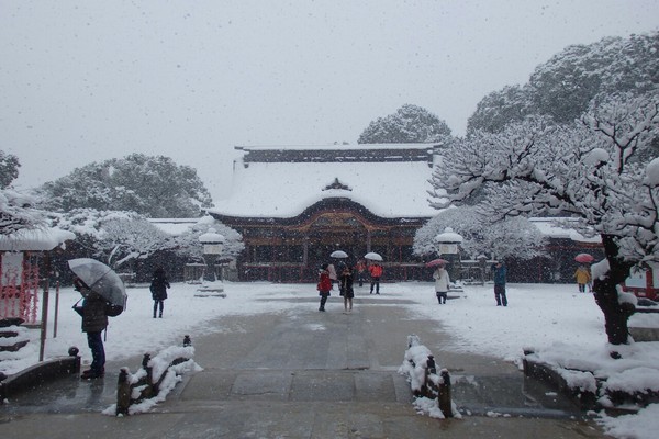 歴史的大寒波と雪景色を撮る(20160125_雪の太宰府を歩く編)