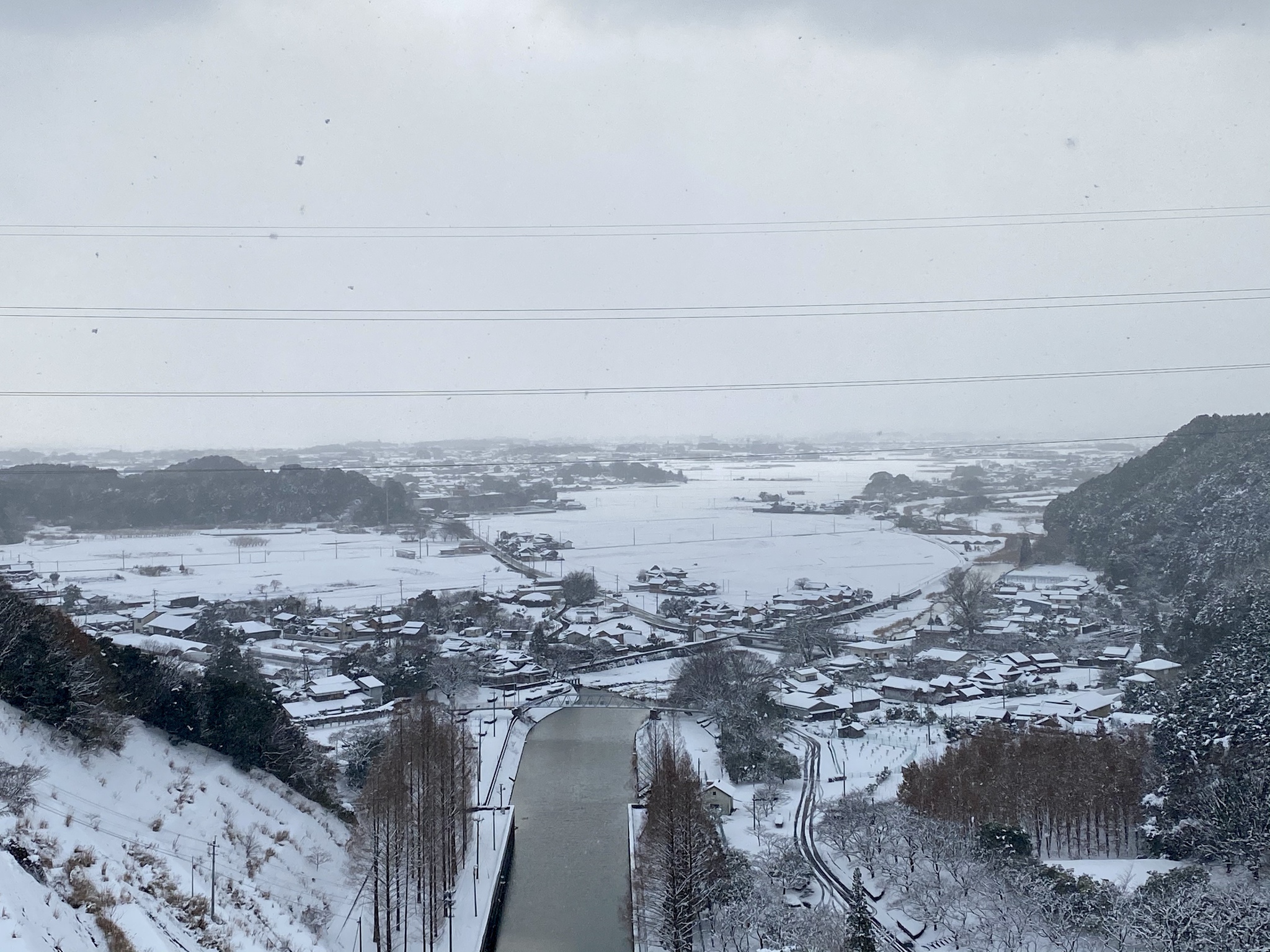 雪化粧の寺内ダム(パート2) inあさくら