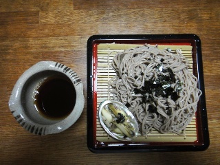自作：あわ美ざる蕎麦