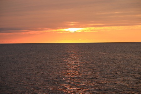 日本海の夕陽,゜.:。+゜