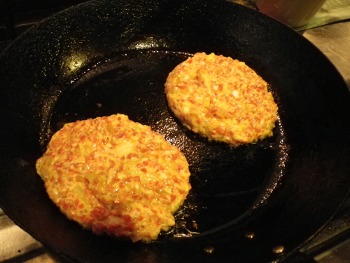 とろろハンバーグ！