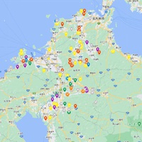 福岡県内の畜産農家直営店マップ。