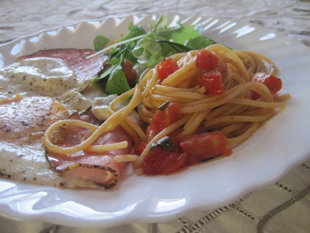 トマトパスタ♪