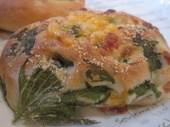 わさび菜のパン