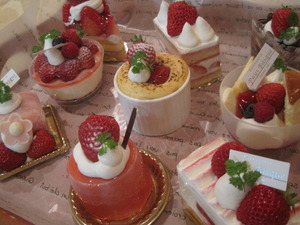 苺ケーキ色々♪