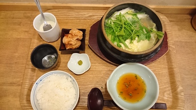 寒い日に一人鍋