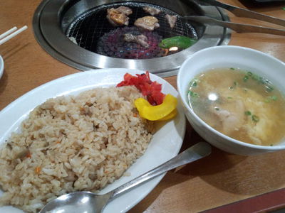 ランチは鶏料理