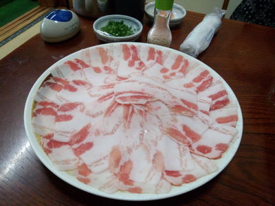 幻の豚肉をいただきました（*^_^*）