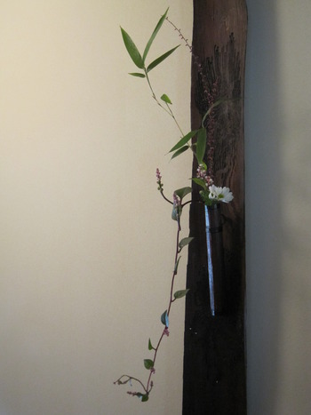 ＜木曽の竹と漆展＞～１１/７―”掛け花・くもの糸”