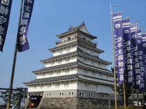 お城＆桜