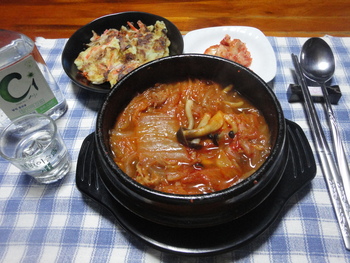 韓国風の食事