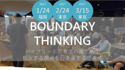 発想力を高める Boundary Thinking（境界思考法）