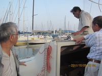 博多湾を　ヨットでクルージング　！！！