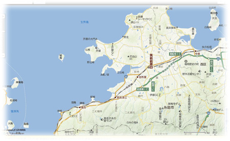 糸島市,地図