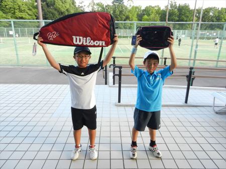7月２６日（土）春日公園小学生テニス大会の結果です。