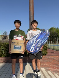 4月29日（祝・火）春日公園　ジュニアシングルス＆一般男子シングルステニス大会の結果です。　