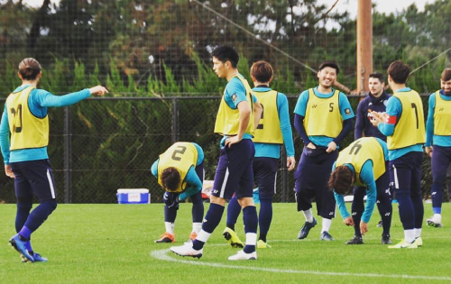 長谷部アビスパ　トレーニングマッチ