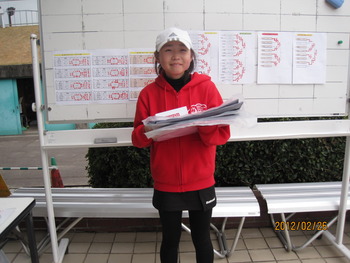 ２月２６日（日）春日公園小学生テニス大会　結果