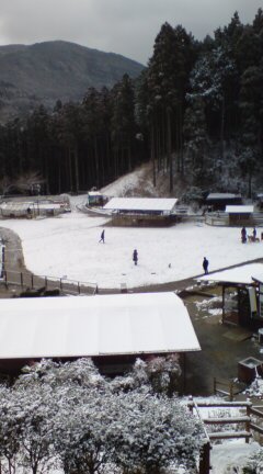 雪の中・・・・