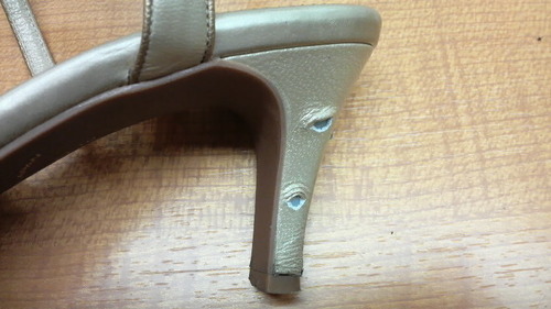 靴修理,ヒールの巻革
