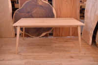 無垢材、クリの木を使った四方転び＆引き出し付きテーブル完成！