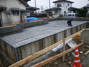久留米の新築工事です。
