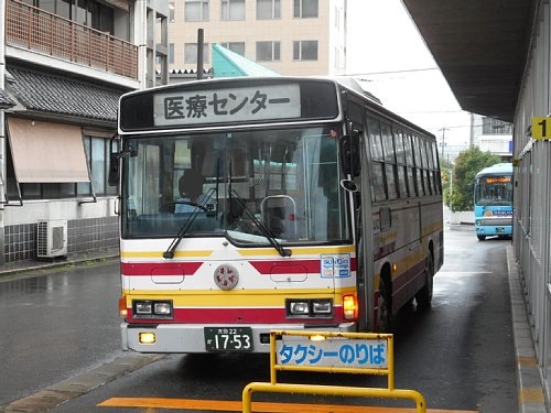 日田バスセンターのバスたち