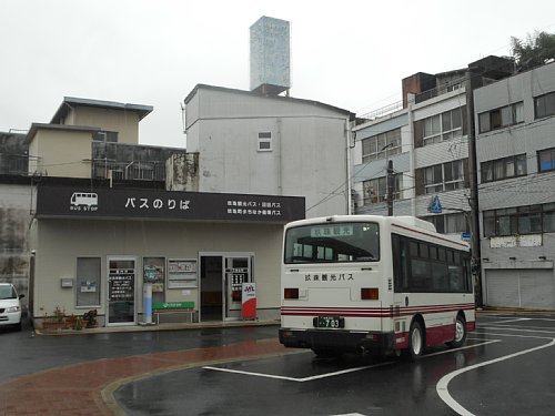 豊後森駅前