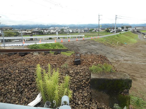 日田花月川鉄橋流失