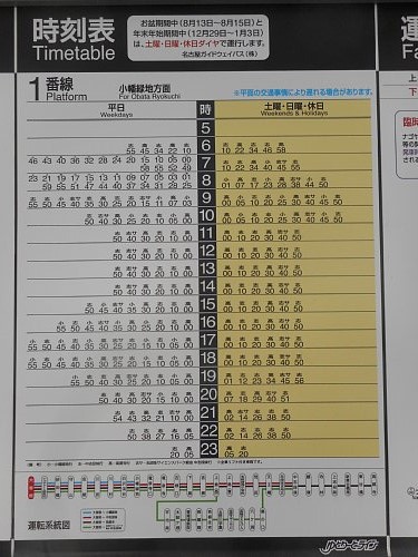 大曽根 駅 時刻 表