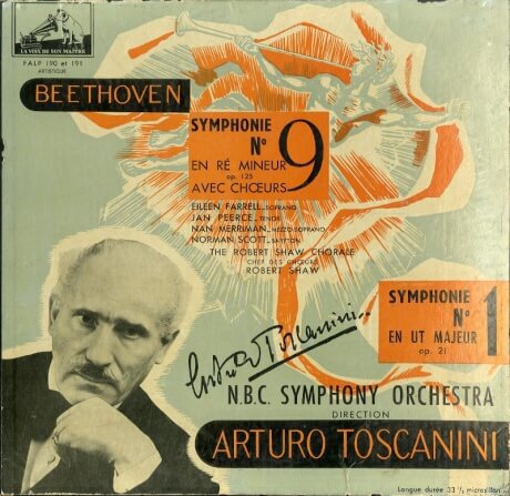 FR VSM FALP190/191 トスカニーニ ベートーヴェン・交響曲9番/1番