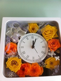 ビタミンカラーの花時計♪